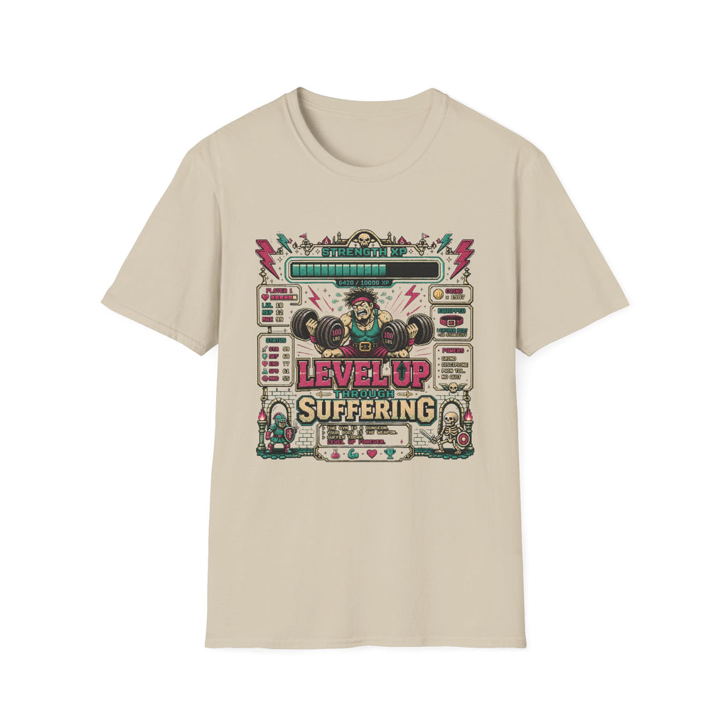 Level Up Suffering Gym T-Shirt