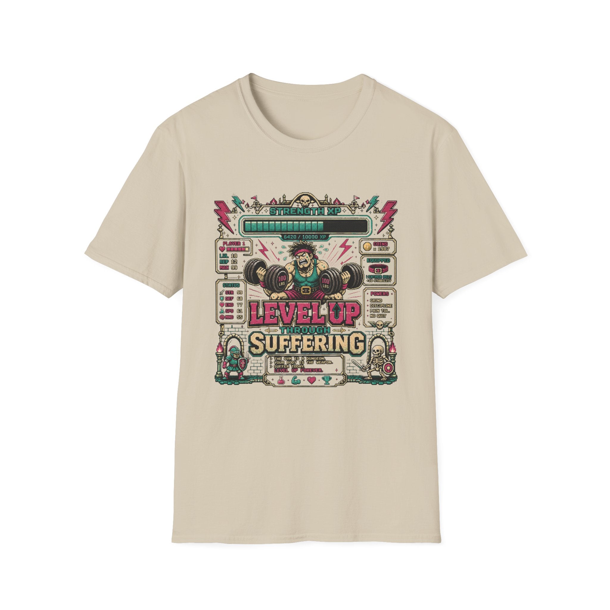 Level Up Suffering Gym T-Shirt