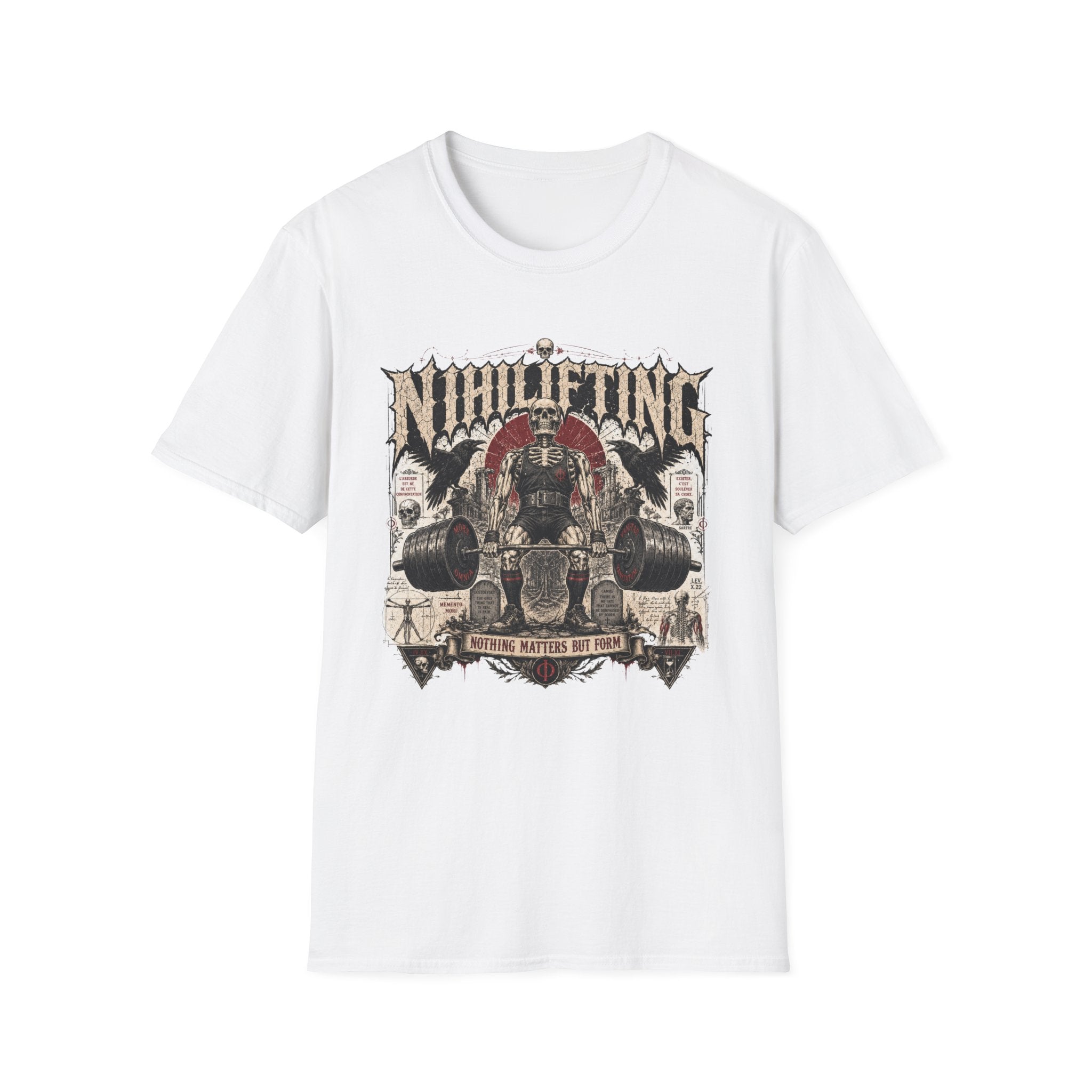 Nihilifting Skull & Barbell T-Shirt