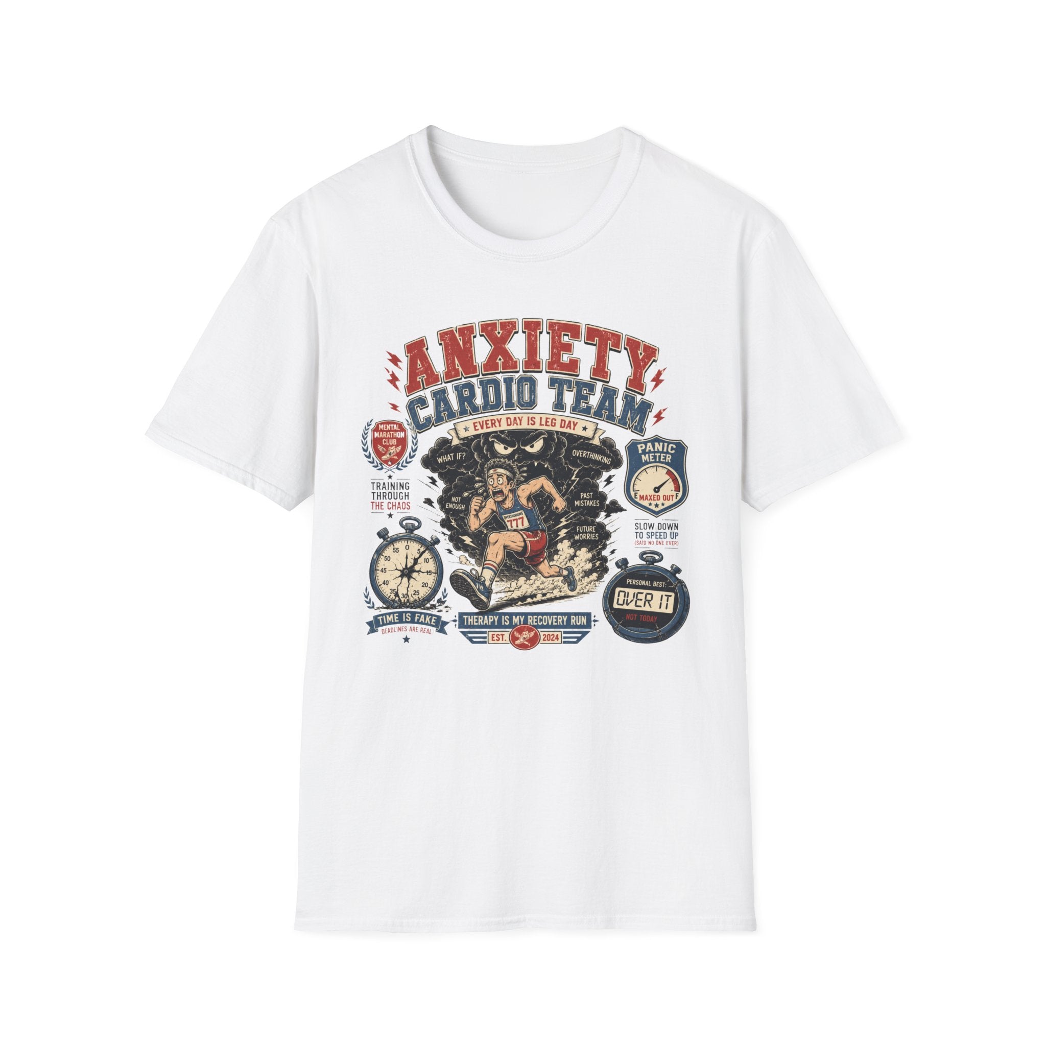 Anxiety Cardio Team Graphic T-Shirt