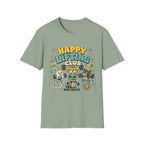Happy Lifting Club T-Shirt- Cute Gym Animal Weightlifting Tee
