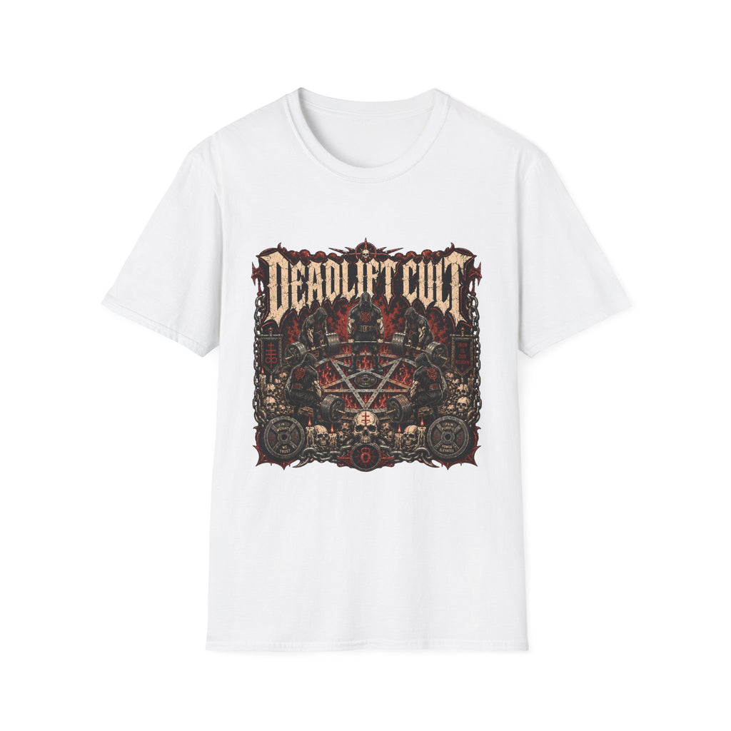 Deadlift Cult T-Shirt - Heavy Metal Gym Tee for Weightlifting Fans