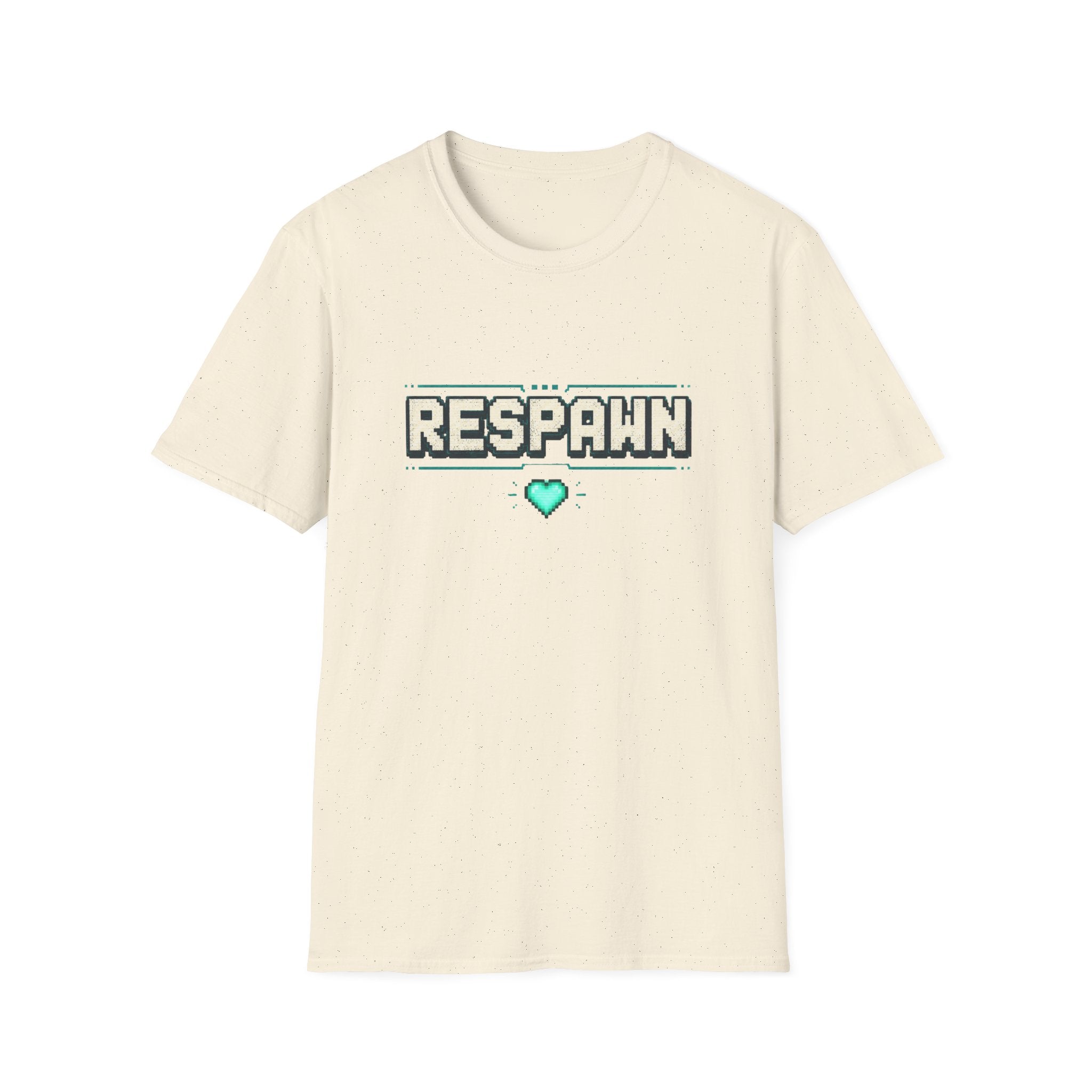 Respawn Gamer T-Shirt - Retro Pixel Heart Gaming Tee