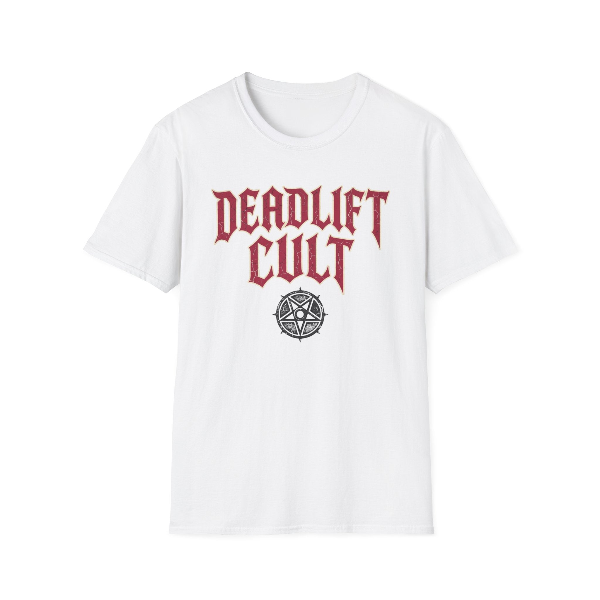 Deadlift Cult T-Shirt - Heavy Lifting Gym Tee with Gothic Logo