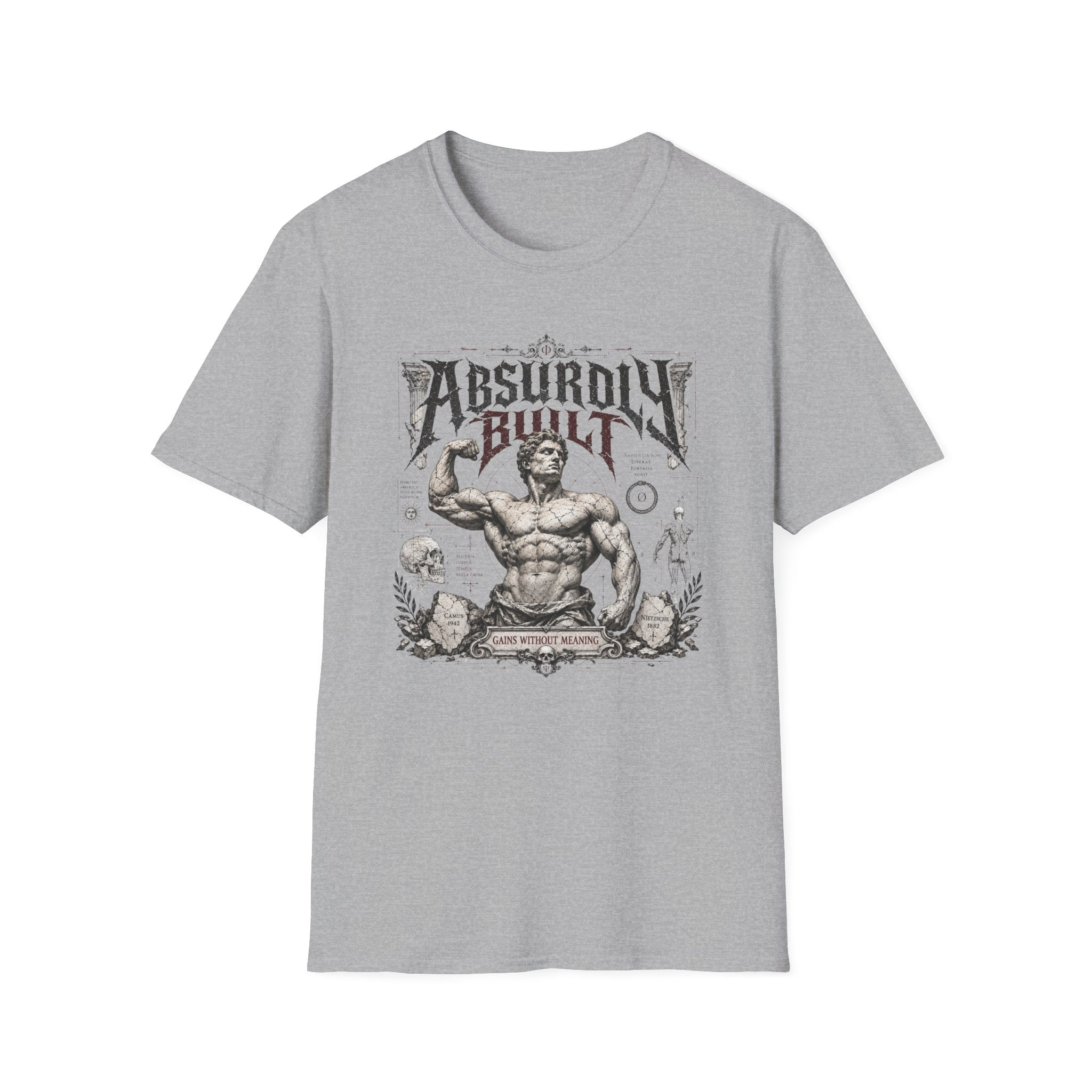 Absurdly Built Muscle Vintage Graphic T-Shirt