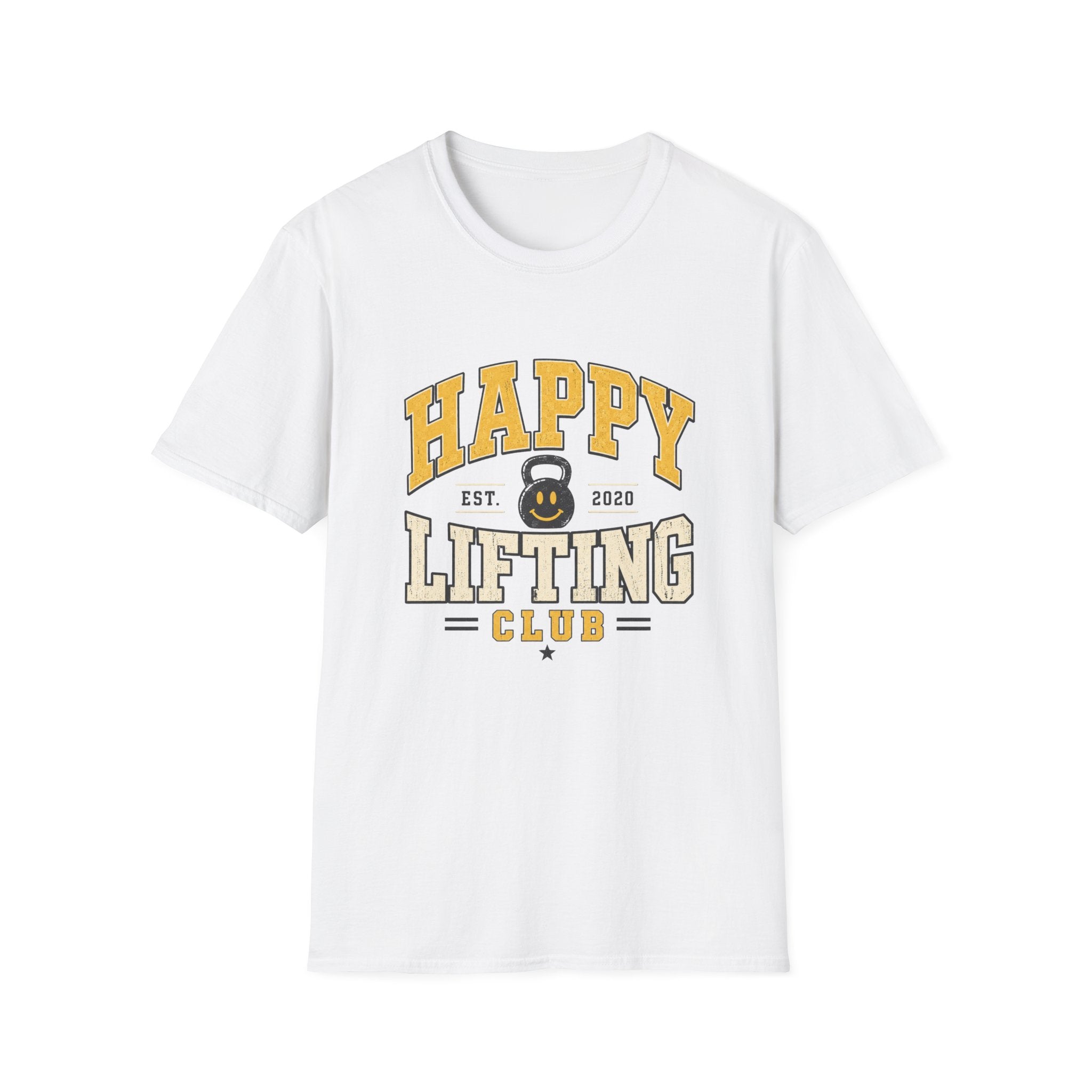 Happy Lifting Club T-Shirt – Kettlebell Gym Workout Tee