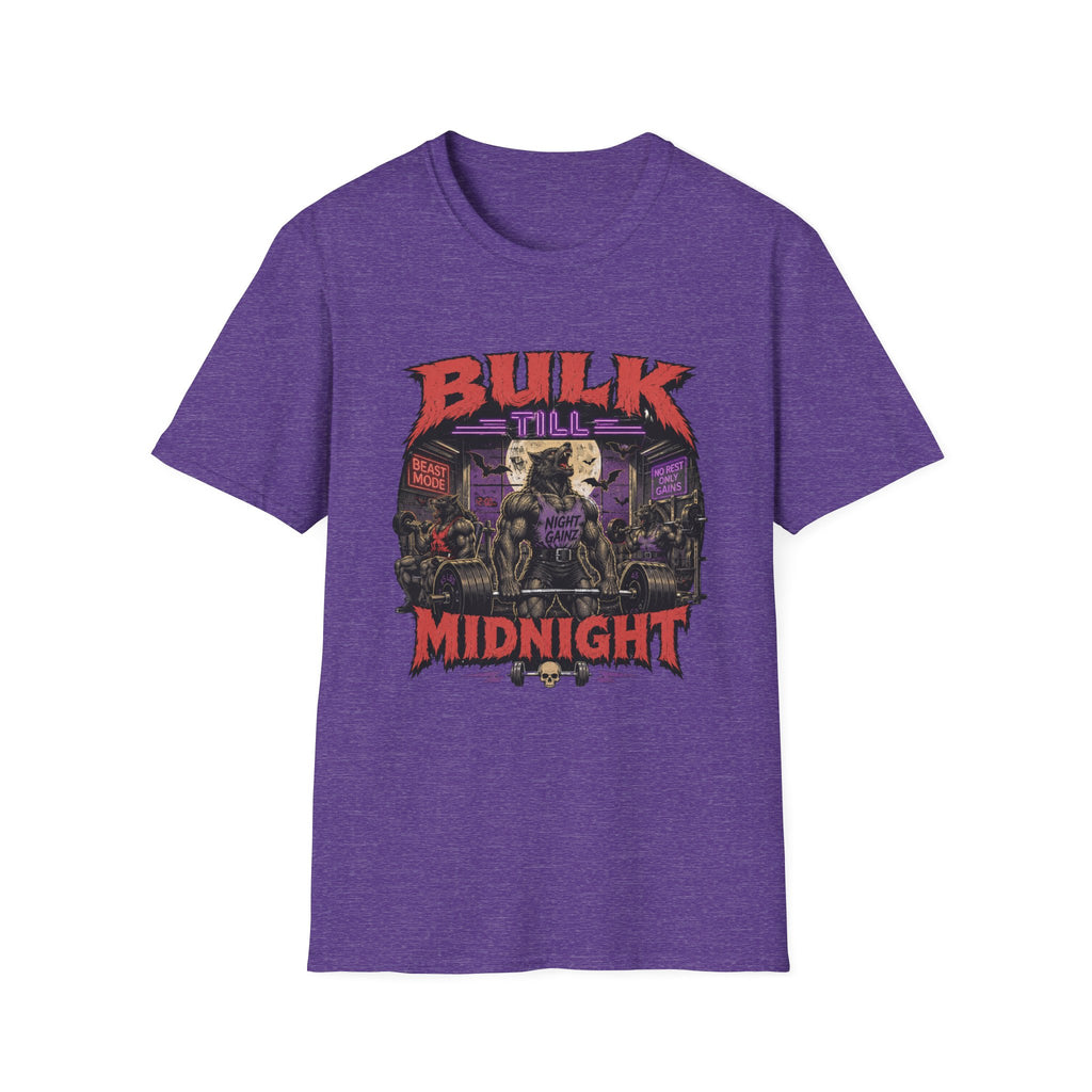 Bulk Till Midnight T-Shirt - Gym Beast Mode Workout Tee