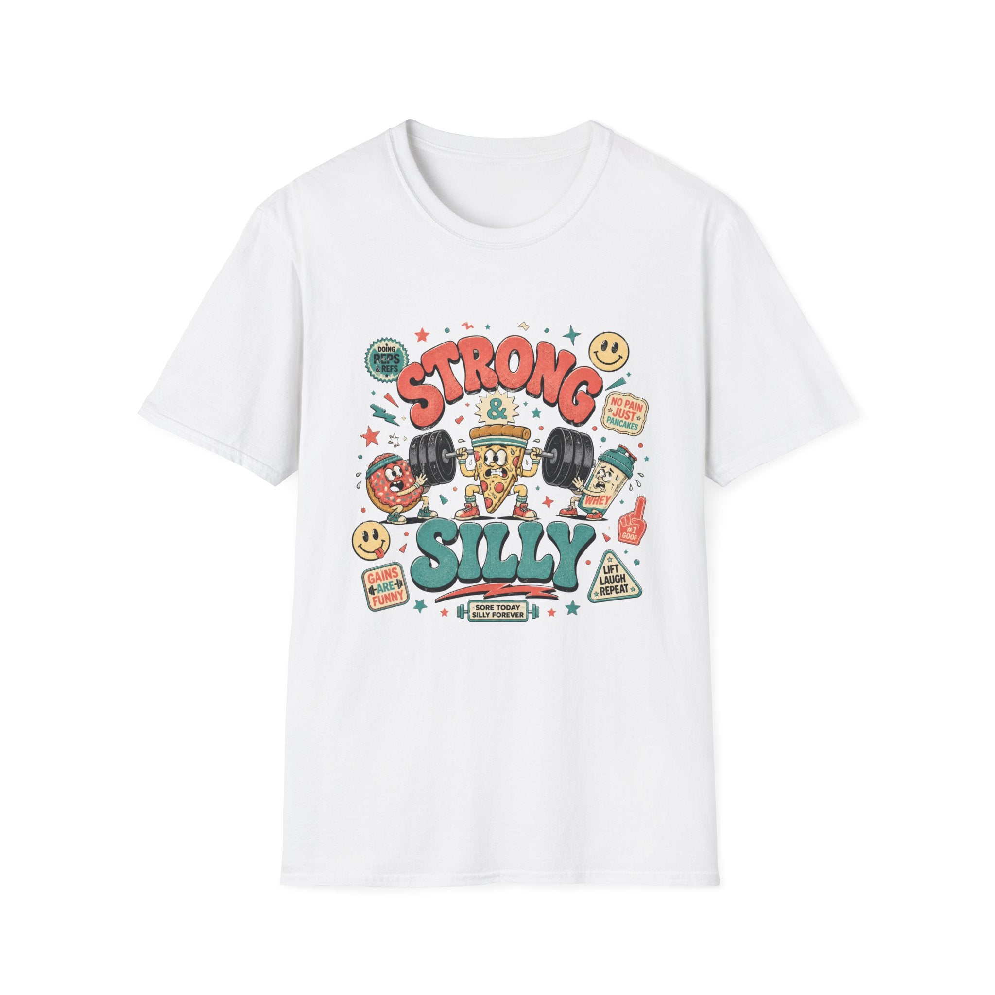 Strong & Silly T-Shirt - Cute Retro Cartoon Tee