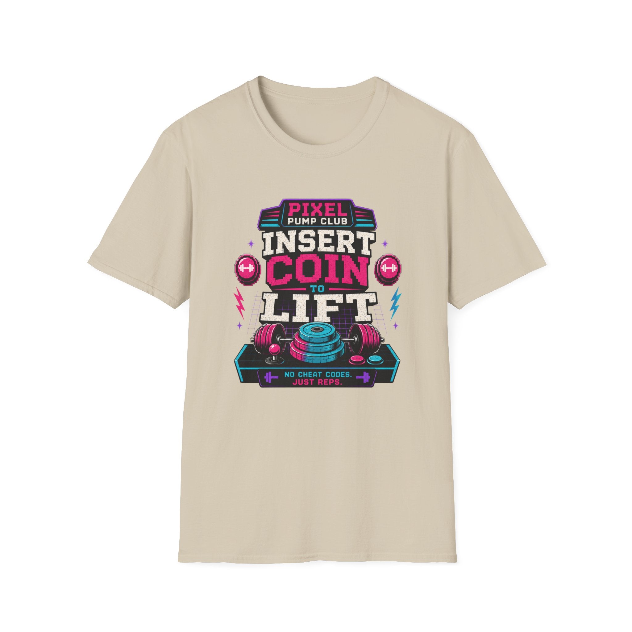 Insert Coin to Lift Retro Gaming Weightlifting T-Shirt