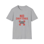 No Cheat Codes T-Shirt - Gamer & Fitness Mashup Tee