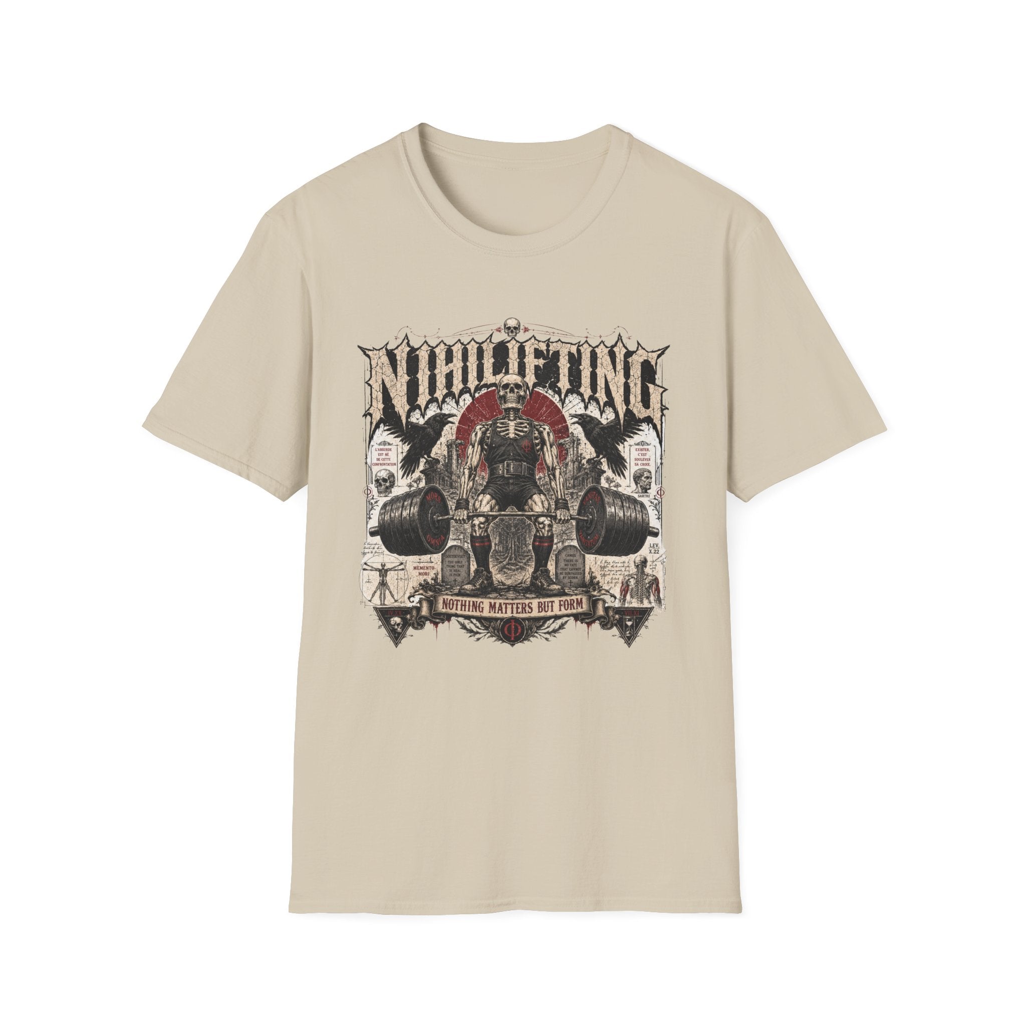 Nihilifting Skull & Barbell T-Shirt