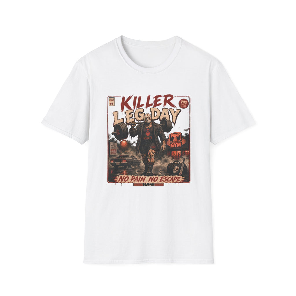 Killer Leg Day T-Shirt  "No Pain, No Escape" Gym Workout Tee