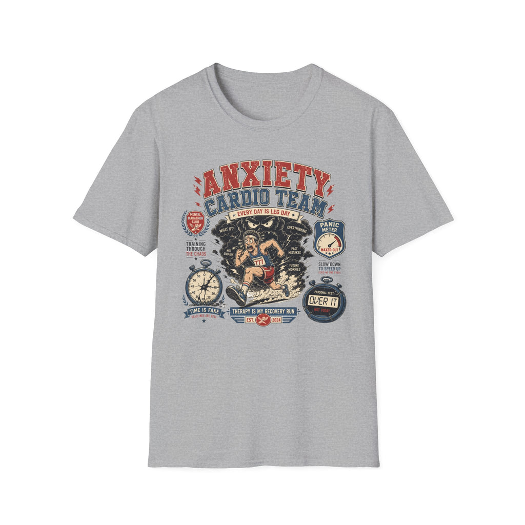 Anxiety Cardio Team Graphic T-Shirt