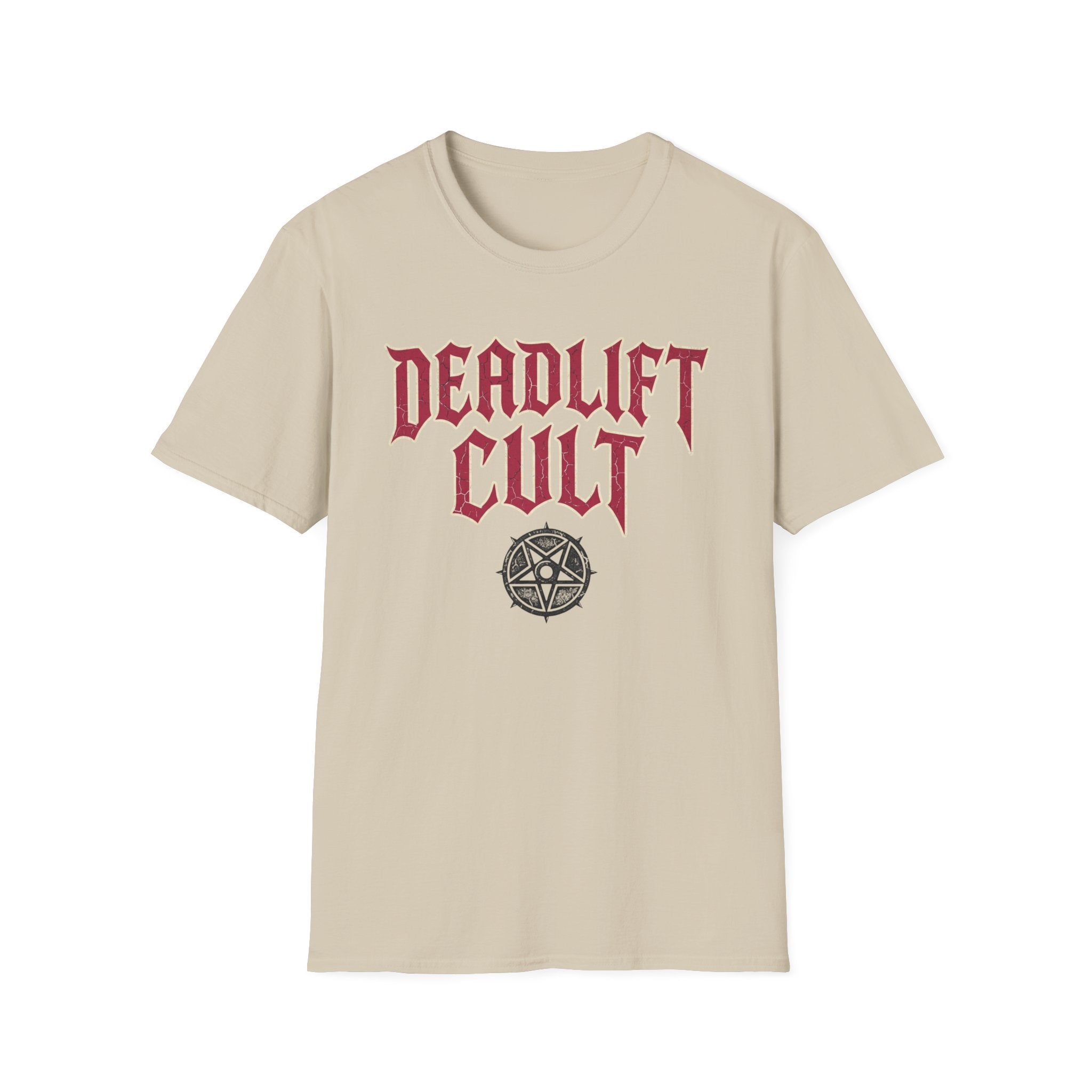 Deadlift Cult T-Shirt - Heavy Lifting Gym Tee with Gothic Logo