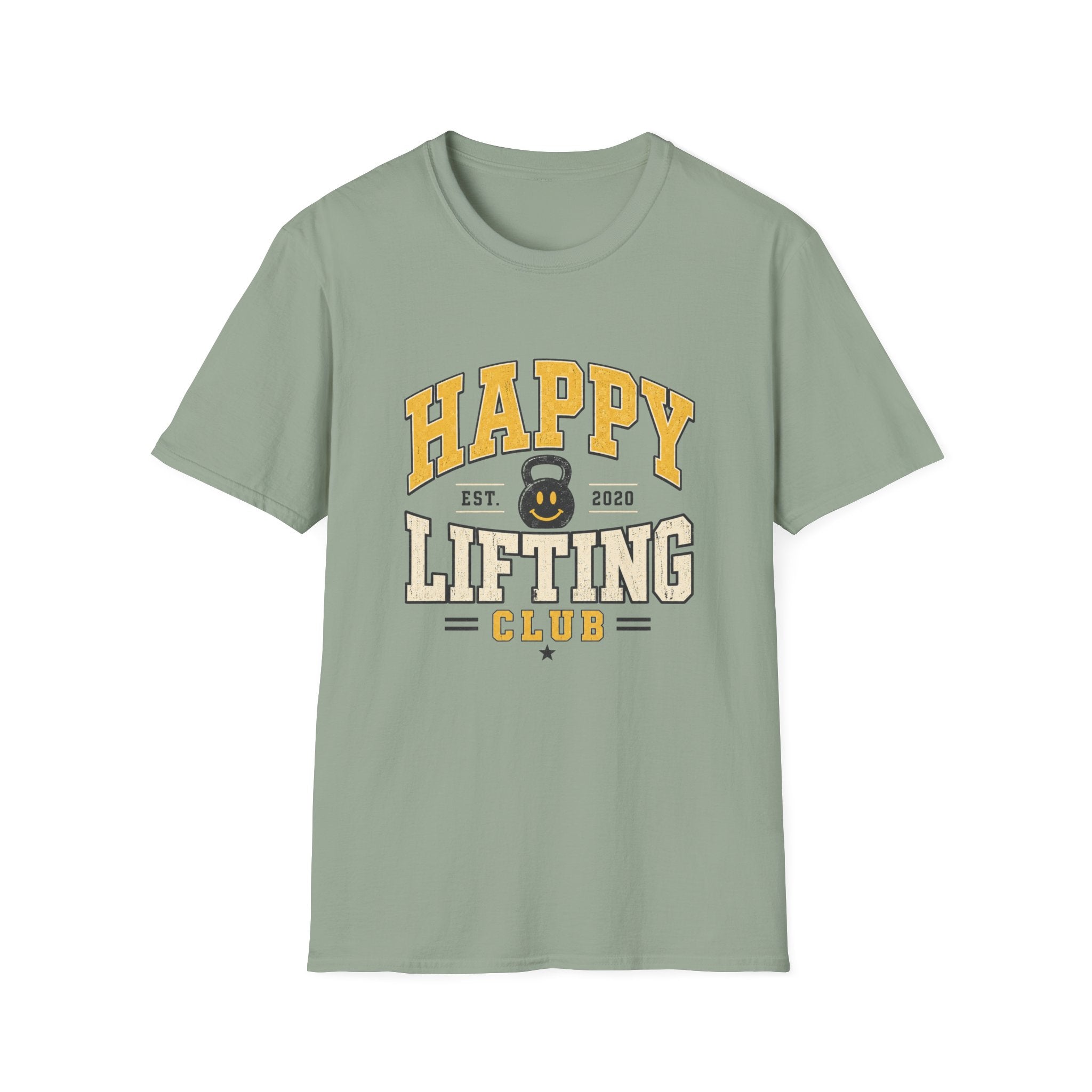 Happy Lifting Club T-Shirt – Kettlebell Gym Workout Tee