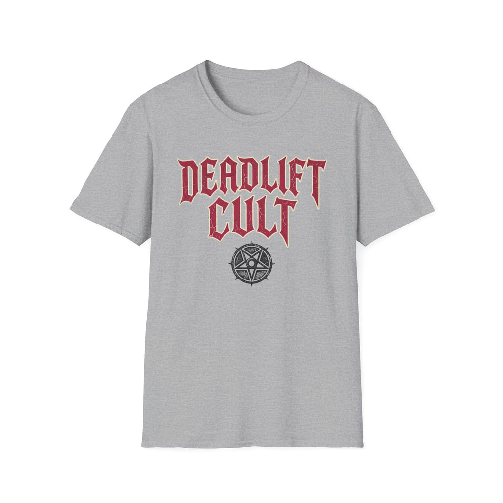 Deadlift Cult T-Shirt - Heavy Lifting Gym Tee with Gothic Logo