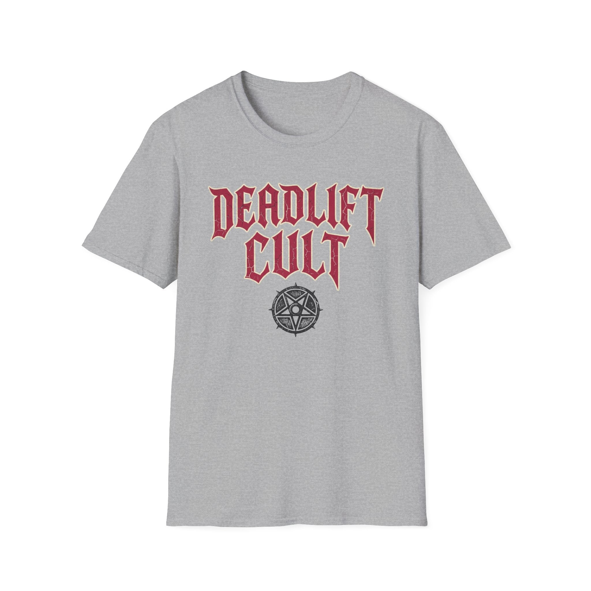 Deadlift Cult T-Shirt - Heavy Lifting Gym Tee with Gothic Logo