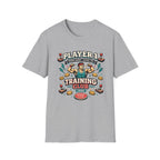 Player 1 Training Club T-Shirt - "Train Hard • Level Up" Gamer Fitness Tee