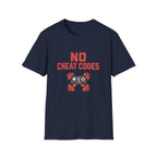 No Cheat Codes T-Shirt - Gamer & Fitness Mashup Tee