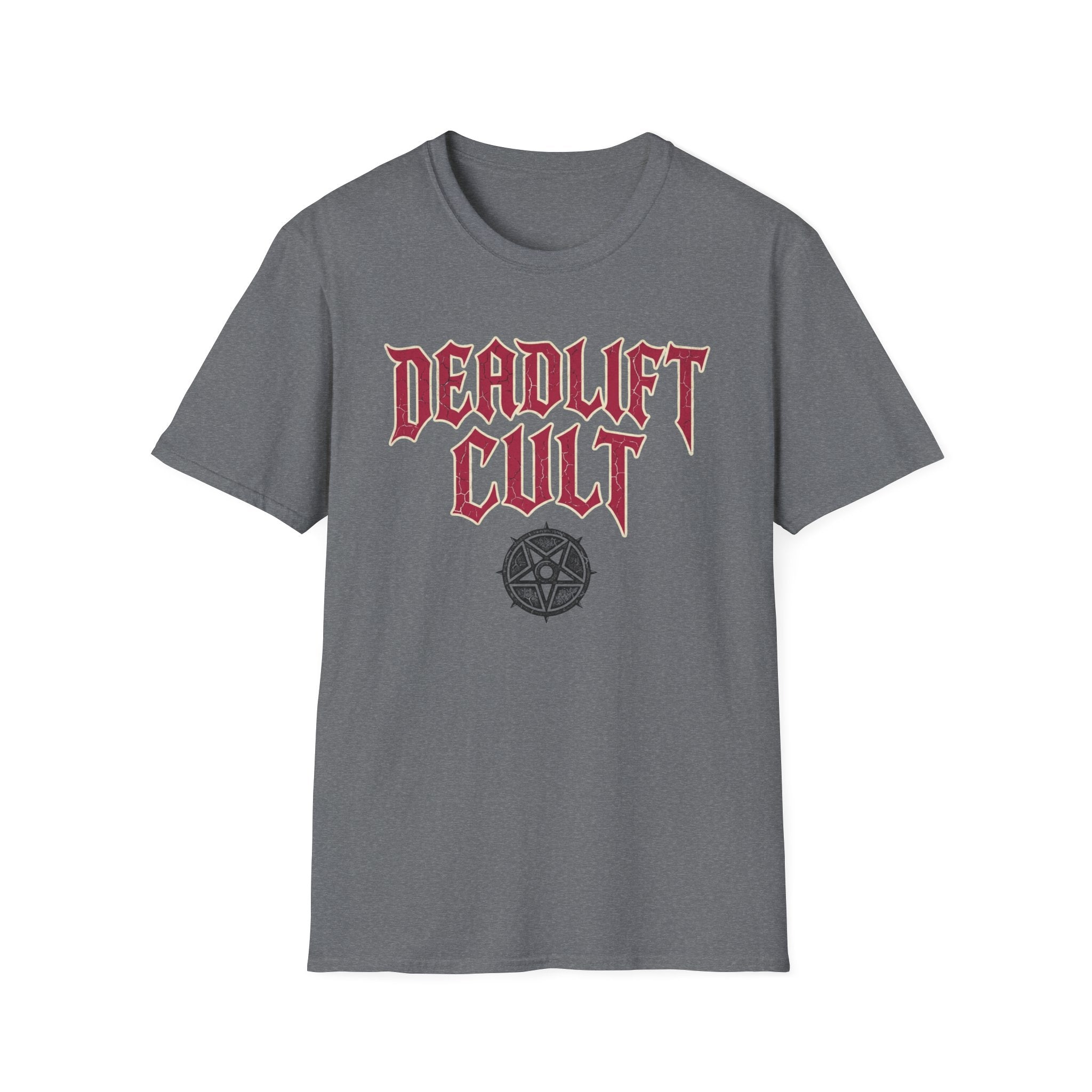 Deadlift Cult T-Shirt - Heavy Lifting Gym Tee with Gothic Logo