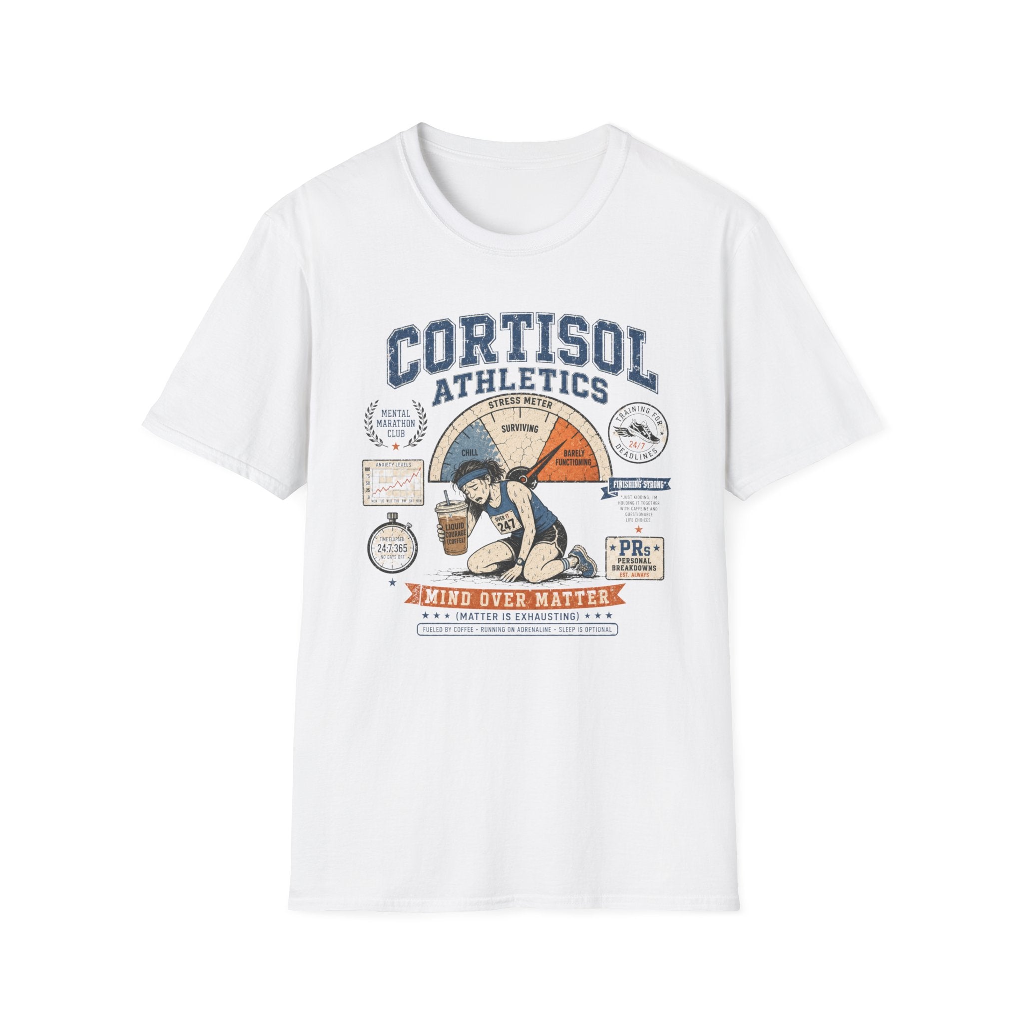 'Cortisol Over Matter' Stress & Fitness Graphic Tee