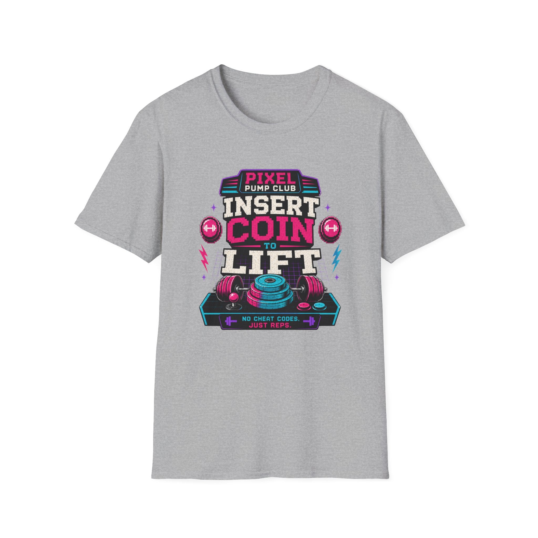Insert Coin to Lift Retro Gaming Weightlifting T-Shirt