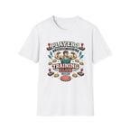 Player 1 Training Club T-Shirt - "Train Hard • Level Up" Gamer Fitness Tee