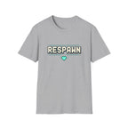Respawn Gamer T-Shirt - Retro Pixel Heart Gaming Tee
