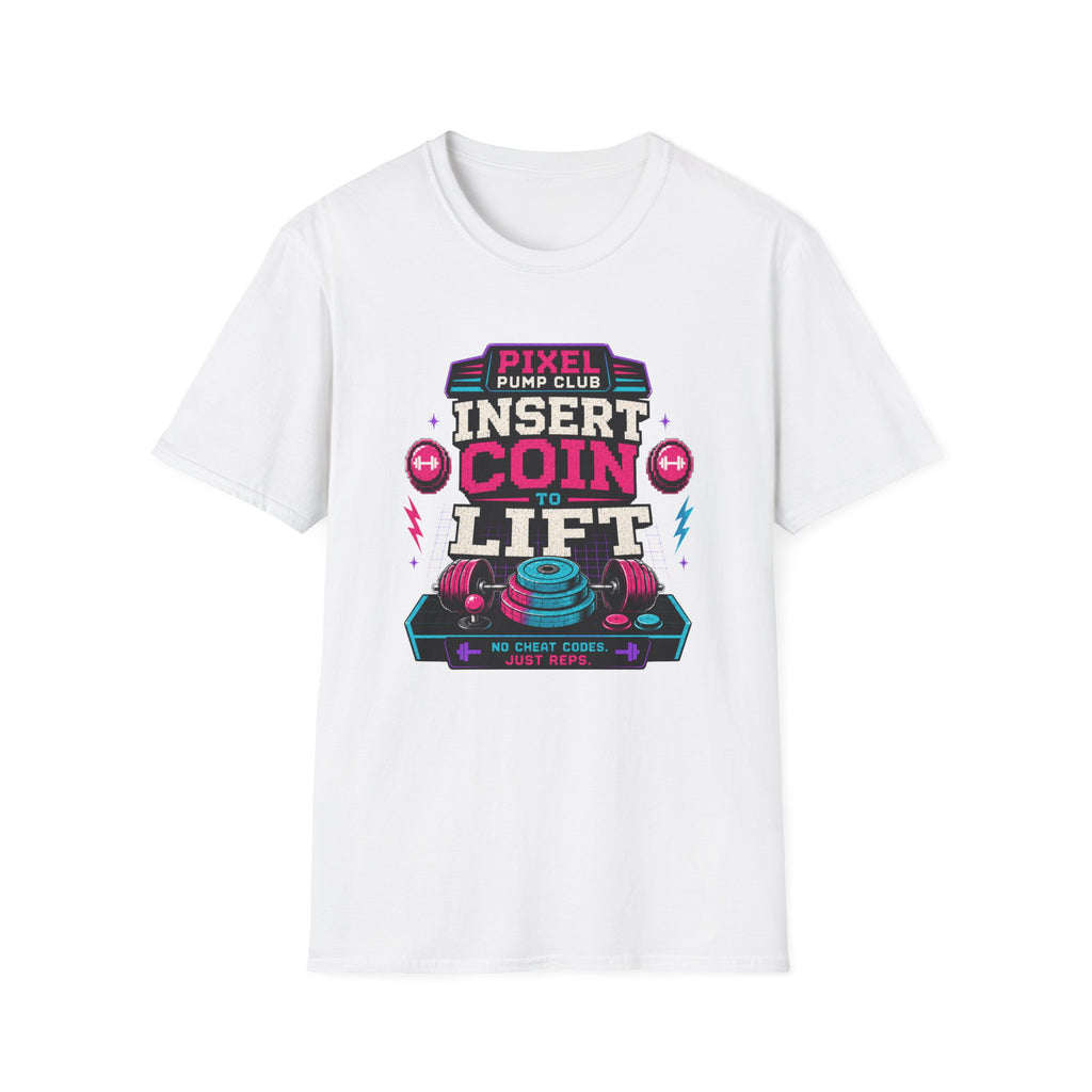 Insert Coin to Lift Retro Gaming Weightlifting T-Shirt