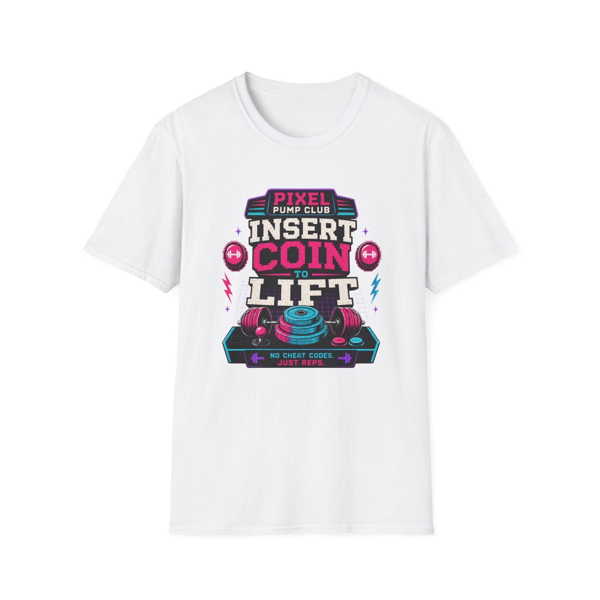 Insert Coin to Lift Retro Gaming Weightlifting T-Shirt