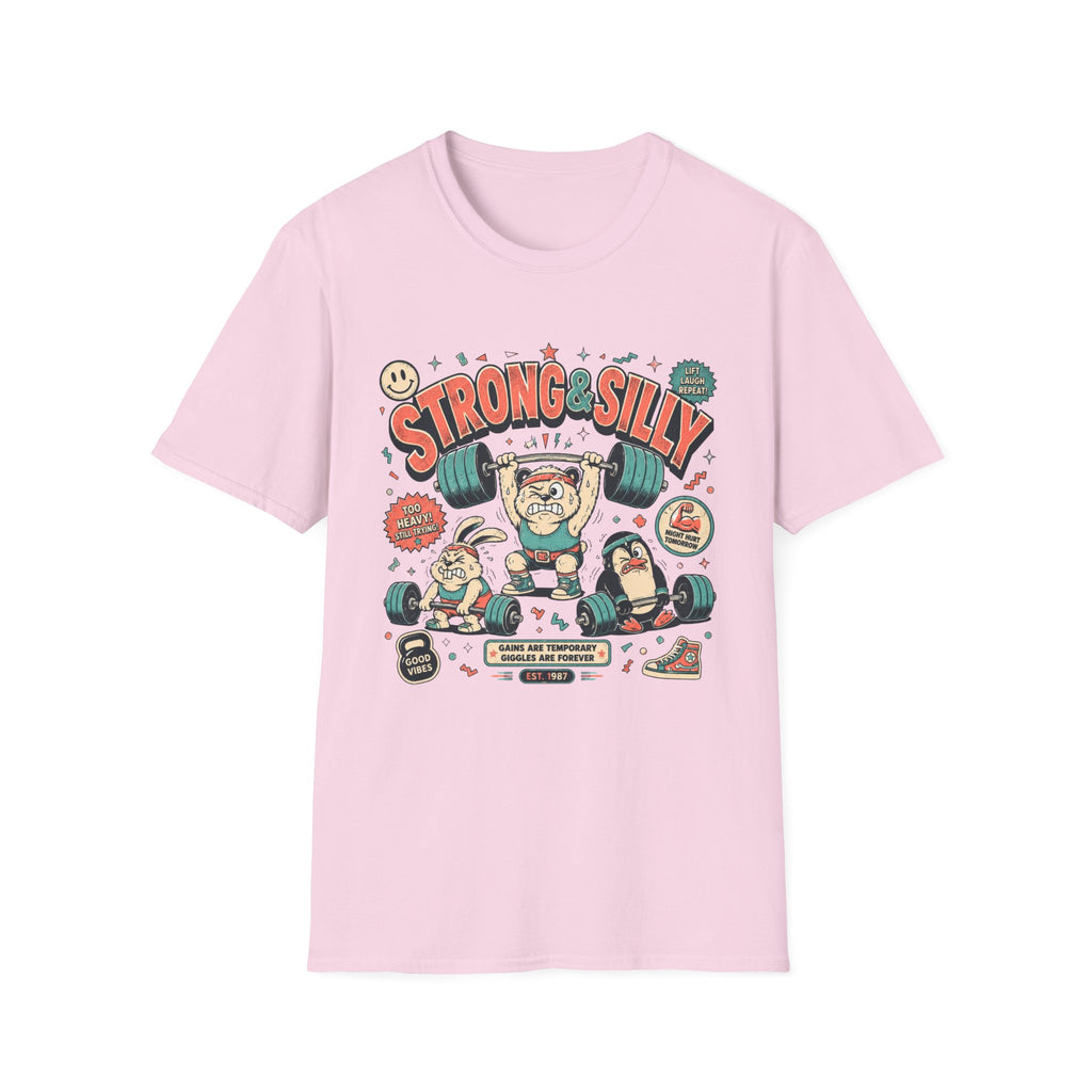 Strong & Silly T-Shirt - Cute Weightlifting Fitness Tee