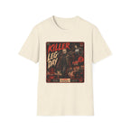 Killer Leg Day T-Shirt - Retro Horror Gym Tee ("Killer Leg Day")