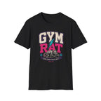 Gym Rat T‑Shirt - Retro Lightning Fitness Tee for Gym Lovers