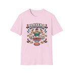 Player 1 Training Club T-Shirt - "Train Hard • Level Up" Gamer Fitness Tee