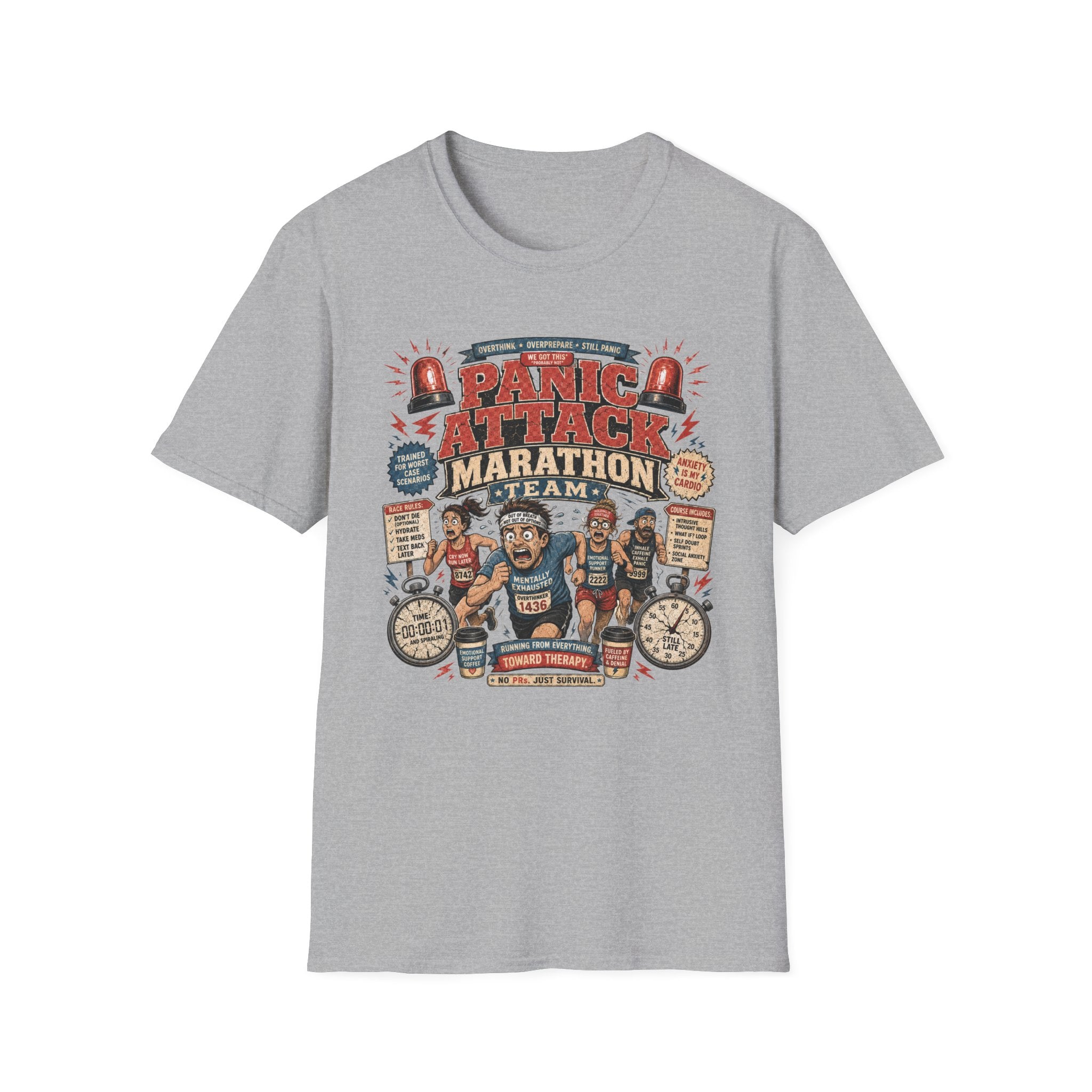 Panic Attack Marathon Team T-Shirt