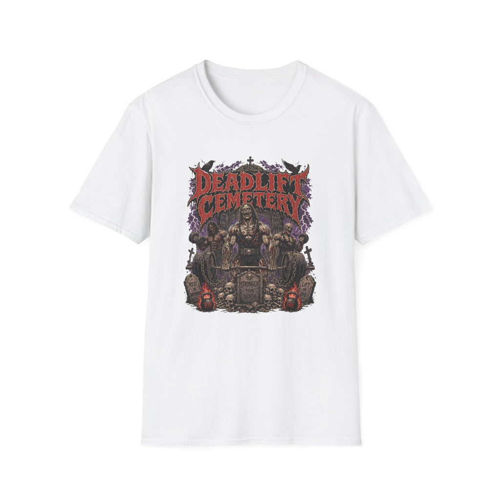 Deadlift Cemetery T-Shirt - Heavy Metal Gym Motivation Tee