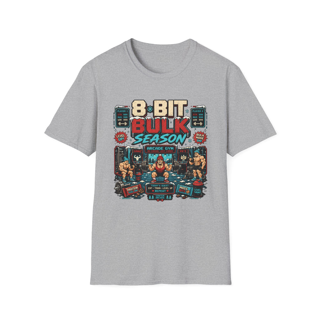 8-Bit Bulk Season T-Shirt - Retro Arcade Gym Gamer Tee
