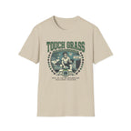 Retro Athletic 'Touch Grass' Graphic Tee for Gamers & Introverts