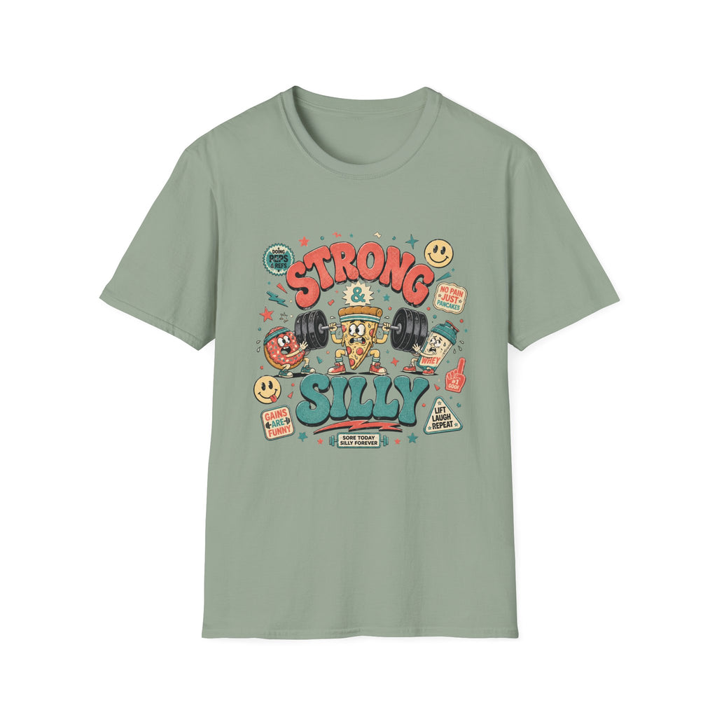 Strong & Silly T-Shirt - Cute Retro Cartoon Tee
