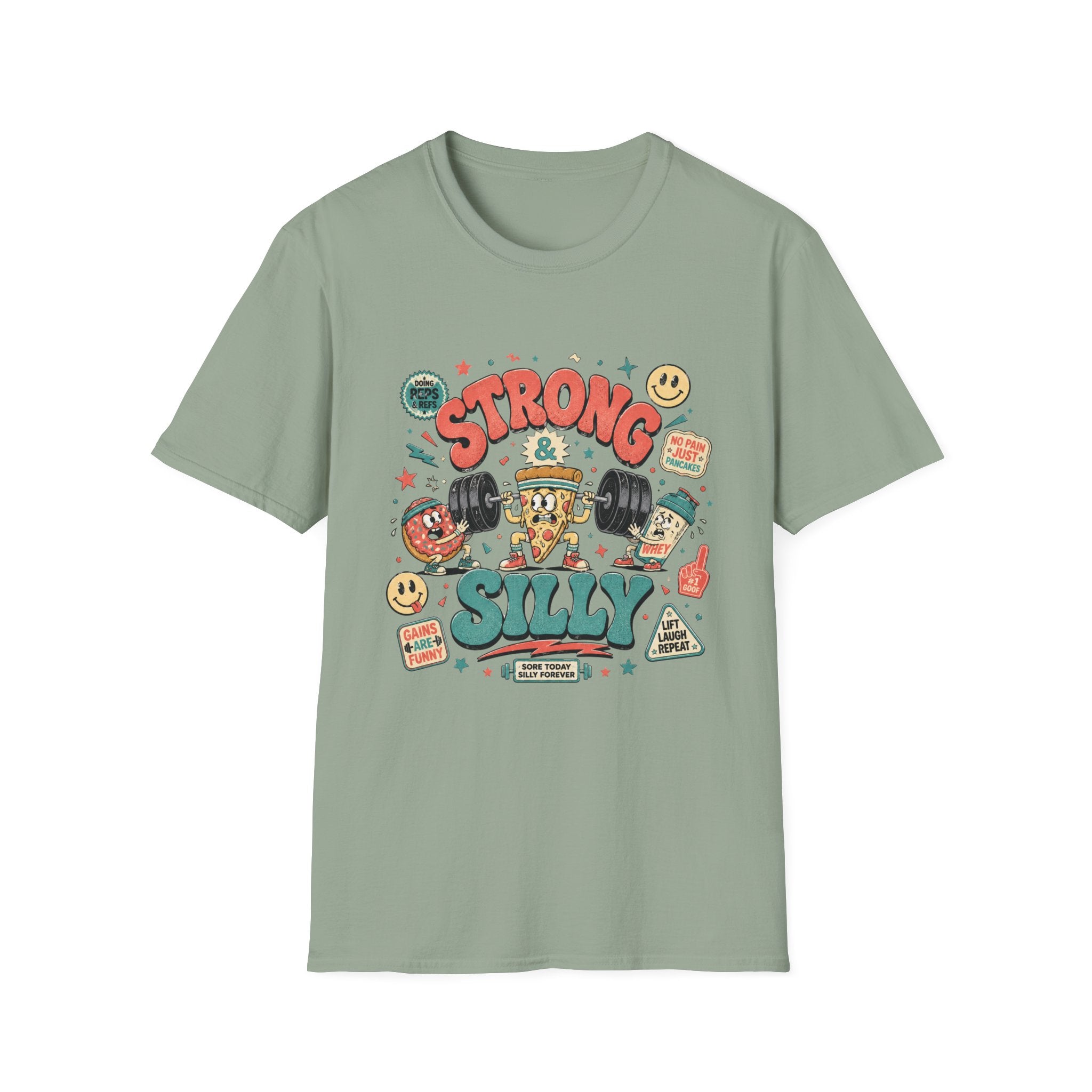 Strong & Silly T-Shirt - Cute Retro Cartoon Tee