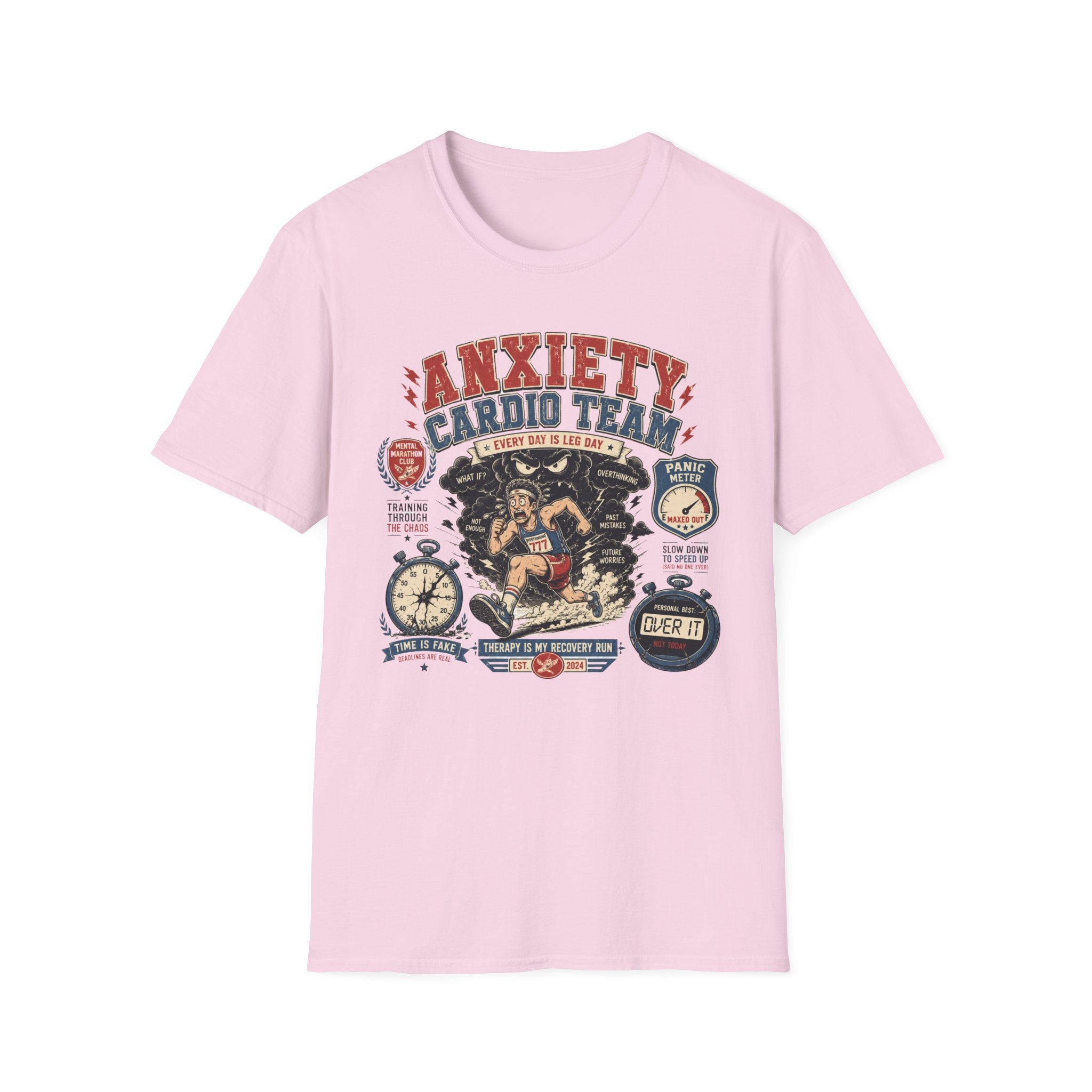 Anxiety Cardio Team Graphic T-Shirt