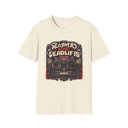 Slasher Gym T‑Shirt - "Slashers Love Deadlifts" Horror Workout Tee