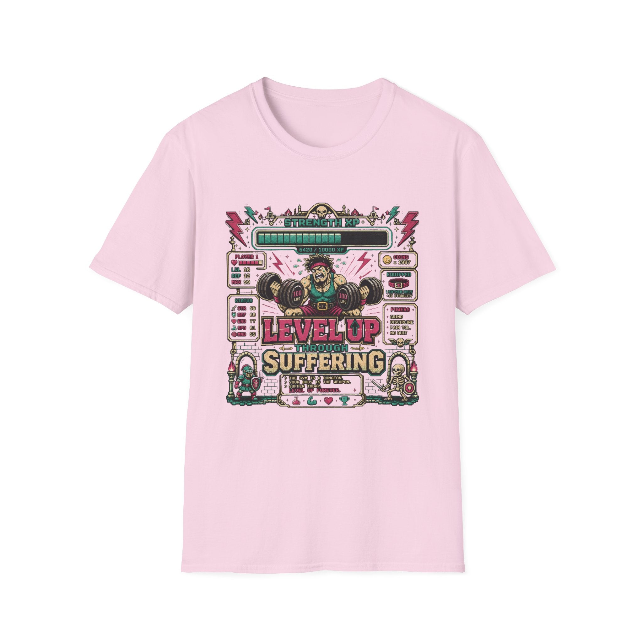 Level Up Suffering Gym T-Shirt