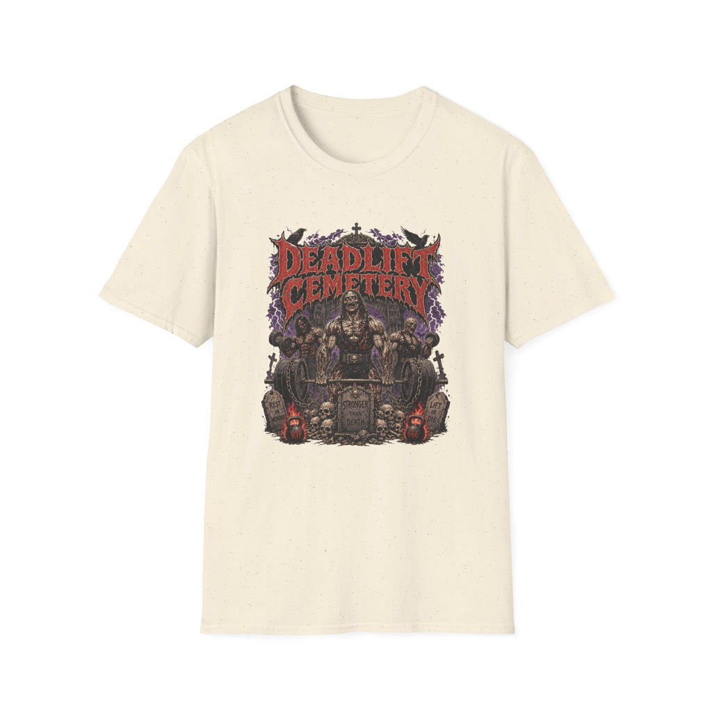 Deadlift Cemetery T-Shirt - Heavy Metal Gym Motivation Tee