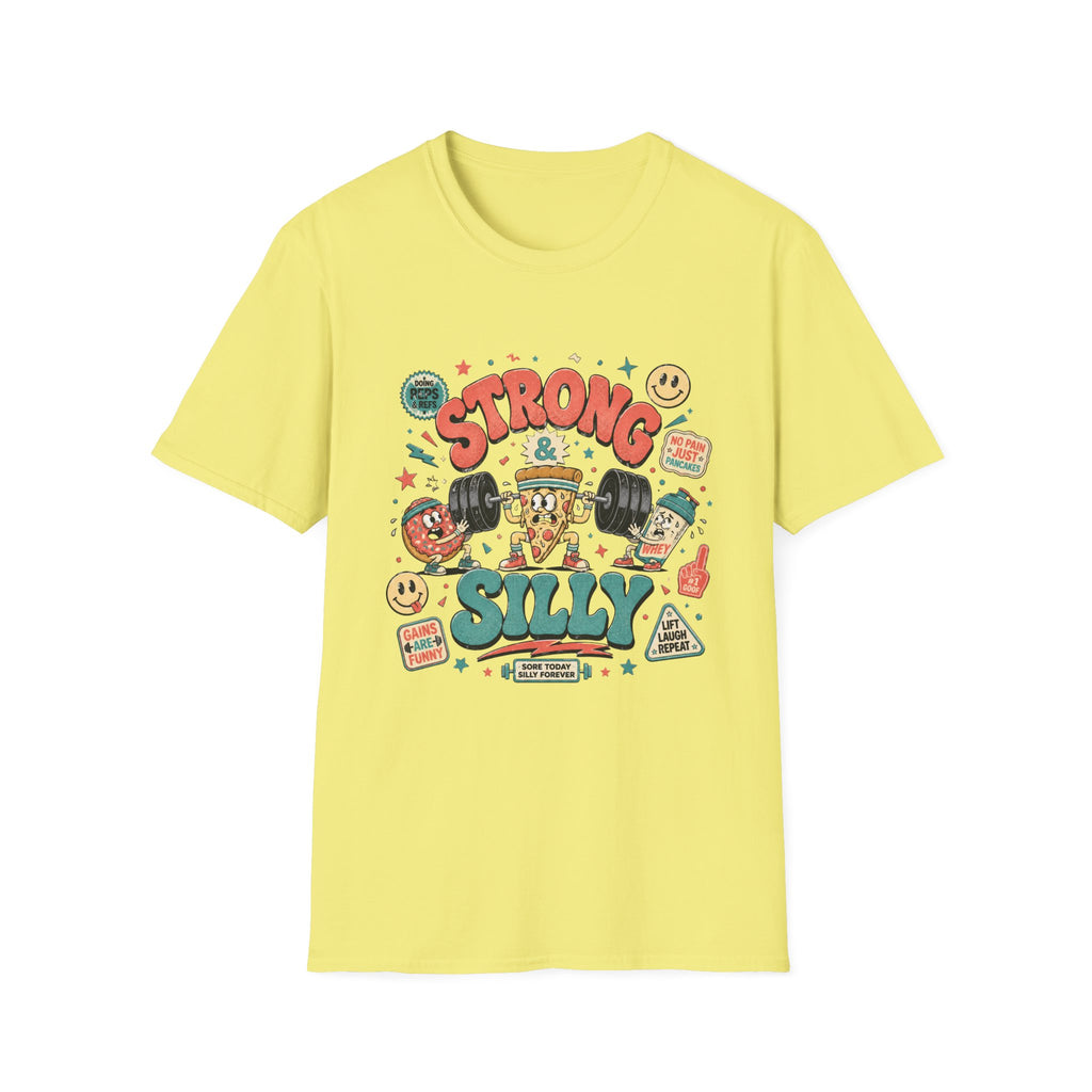 Strong & Silly T-Shirt - Cute Retro Cartoon Tee
