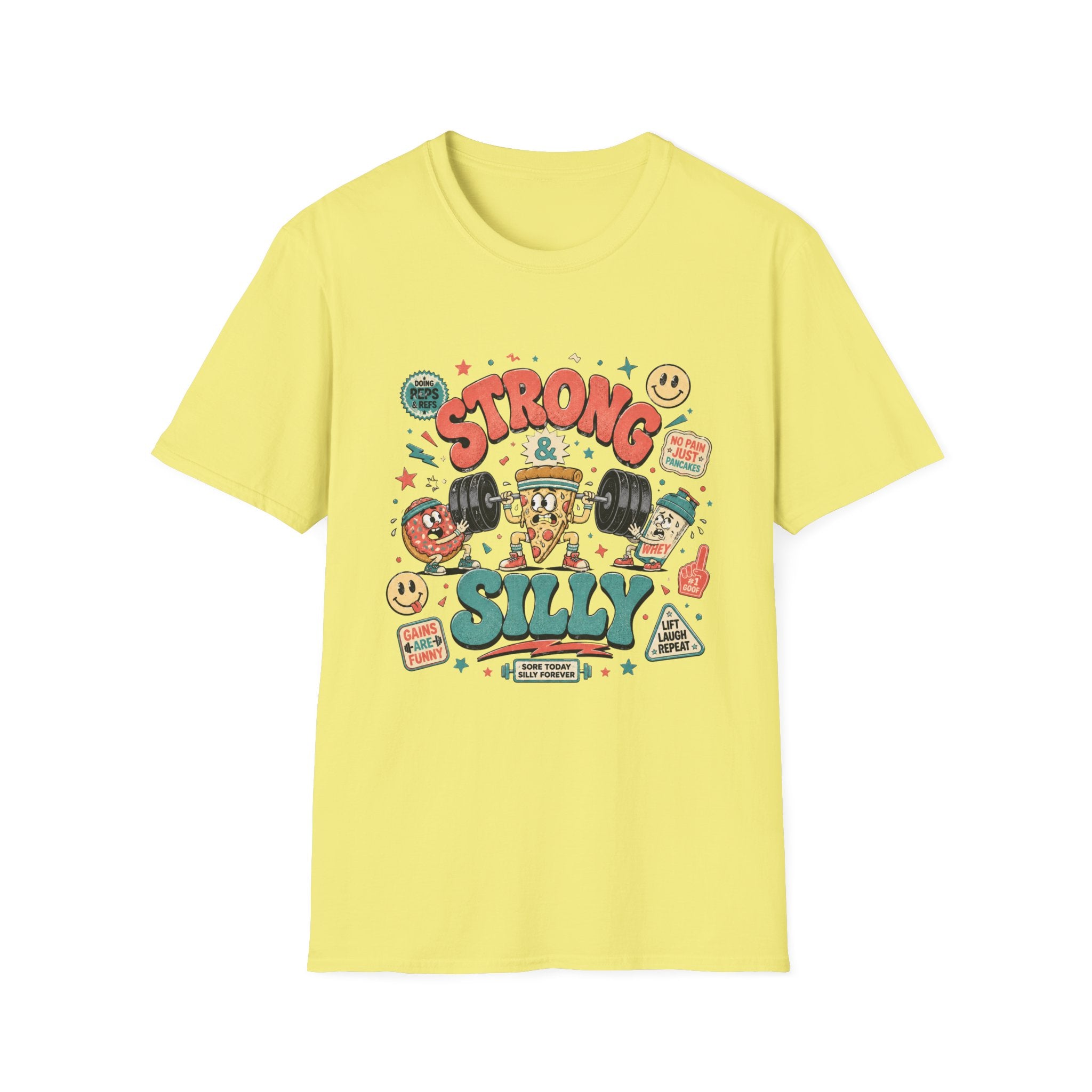 Strong & Silly T-Shirt - Cute Retro Cartoon Tee