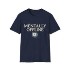 Mentally Offline T-Shirt - Funny Retro Computer Graphic Tee for Digital Detox & Relaxation