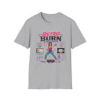 Retro Burn Program T-Shirt - 80s Vintage Aerobics Fitness Tee