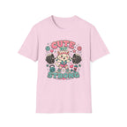 Cute But Strong T-Shirt - Kawaii Weightlifting Cat Gym Tee