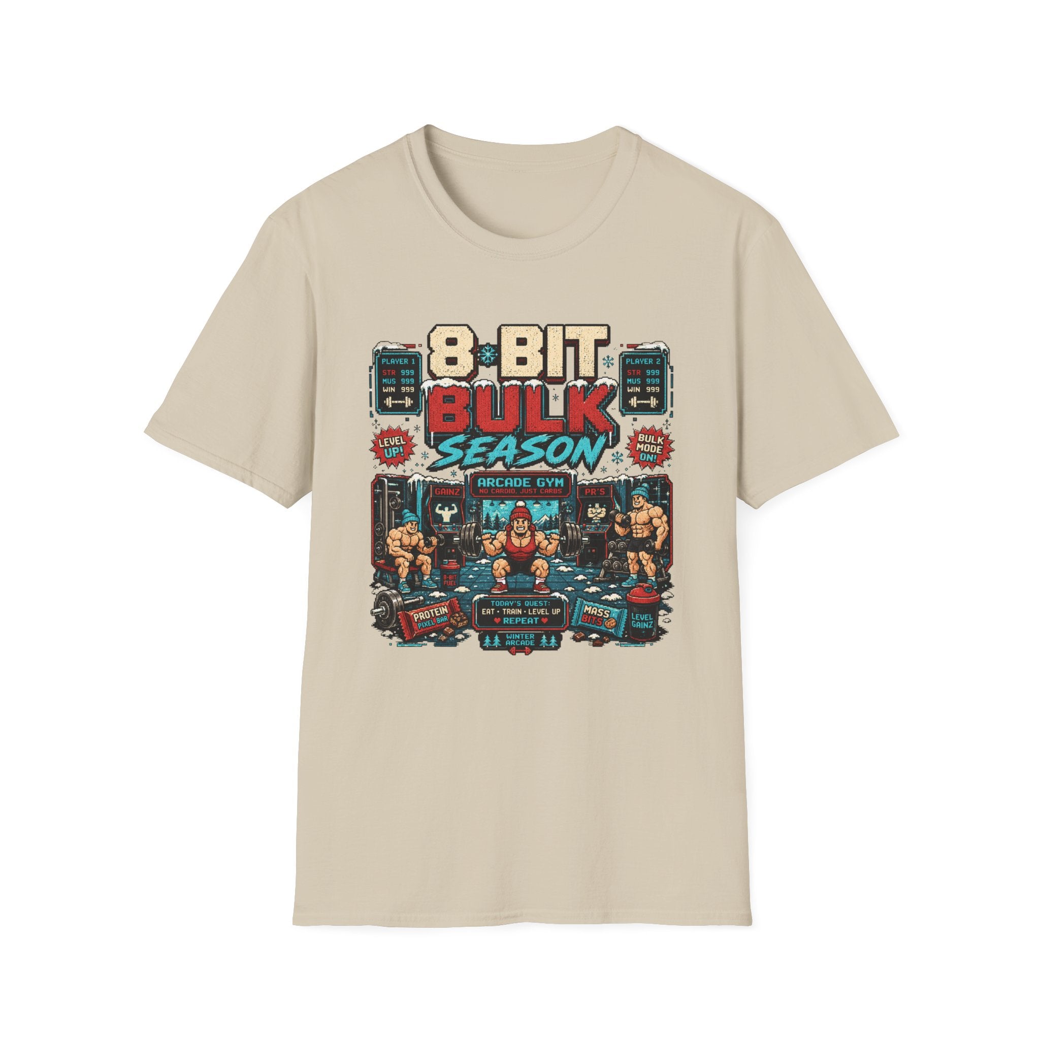 8-Bit Bulk Season T-Shirt - Retro Arcade Gym Gamer Tee